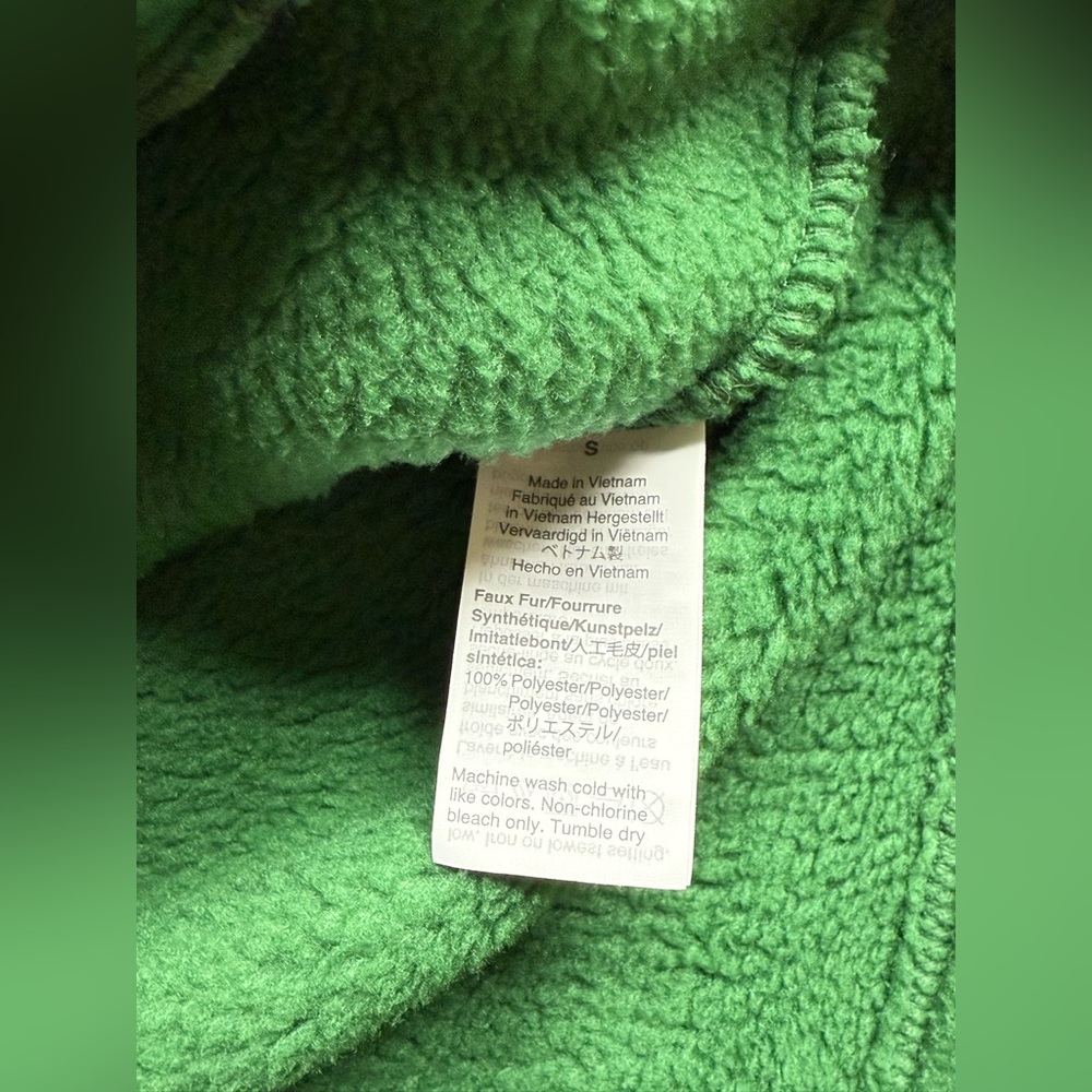 Jcrew green vintage style pullover fleece jacket size S - Picture 8 of 8